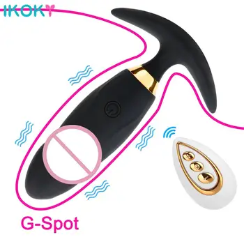 Análny Plug Vibrátor Vibračné Vajíčko Análny Stimulácia Klitorisu 10 Rýchlosti Sexuálne Hračky pre Ženy Nositeľné Vibrátor, Dildo