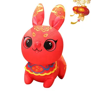 Bunny Plnené Domova 2023 Požehnaný Čínsky Nový Rok Králik Plyšové Hračky Bunny Plnené Bábika Požehnanie Suvenírov Útulné Spálne