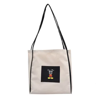 Disney mickey mouse Plátno taška cez rameno veľkú kapacitu kabelka 2022 trend plátno taška cez rameno prenosné tote bag