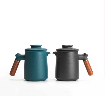 Keramické Teapots s 4 Poháre Prenosné Cestovné Čajové Súpravy s puzdrom
