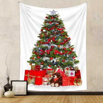 Nový Rok je Vianočný Stromček Gobelín Dekorácie na Stene Visí Vianočné Koberce domáci Dvore Vianočné Party dekorácie