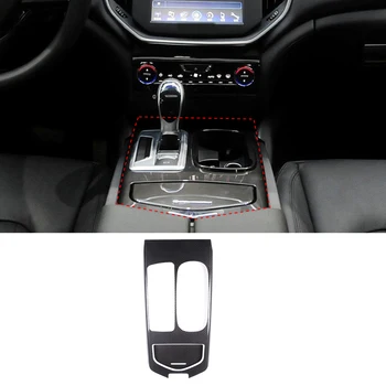Pre 2014-2016 Maserati Ghibli /Roky 2013-2015 Quattroporte Pravé Karbonové Vlákna Auto Výstroj Panel Kryt Nálepky Auto Interiérové Doplnky