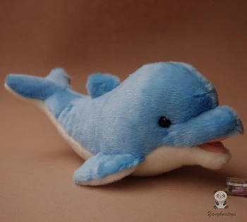 Roztomilý Delfíny Plyšové Hračky Veľké Blue Dolphin Bábiky Beluga Vankúš Hračka Dievčatá Darček K Narodeninám